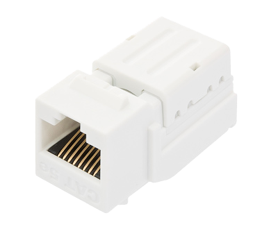 Модуль-вставка Nikomax, типа KeyStone, CAT5e, RJ45/8P8C, неэкранированный, белый