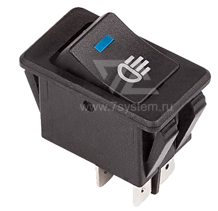 Выключатель 12V 35А c синей подсветкой