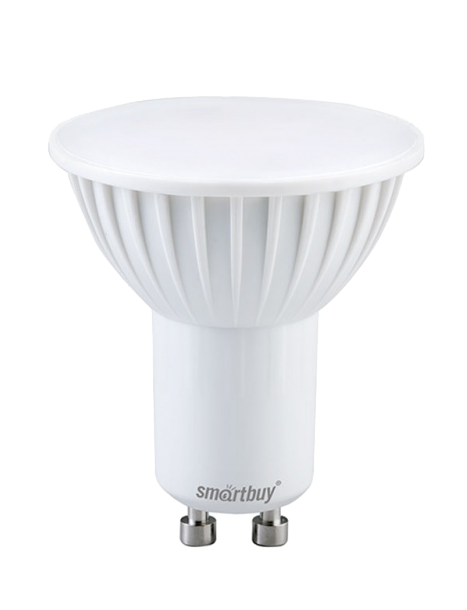 Лампа LED MR16 Smartbuy, Gu10, 5 Вт / 40 Вт, 3000 К, тепло-белая