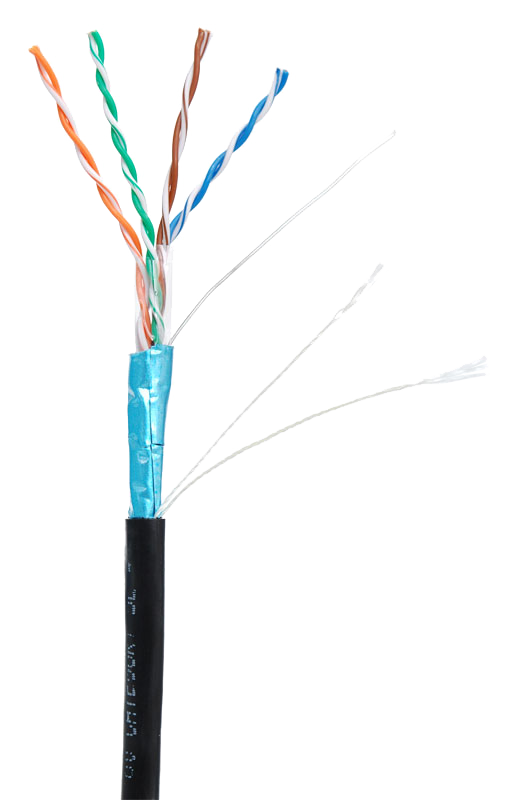 Кабель FTP 4PR 24AWG CAT5e Netlan, наружный, 305 м