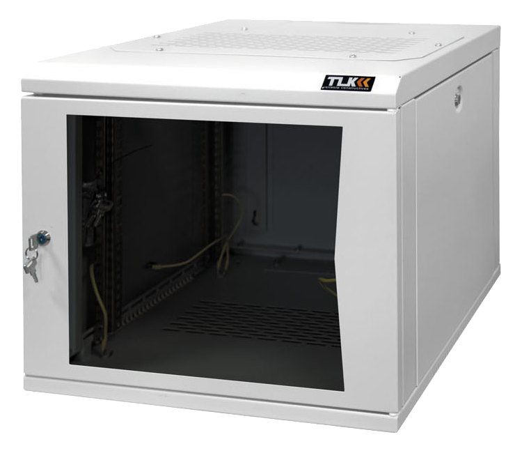 Шкаф настенный 19" 9U (466 х 530 x 500) дверь стекл. TLK