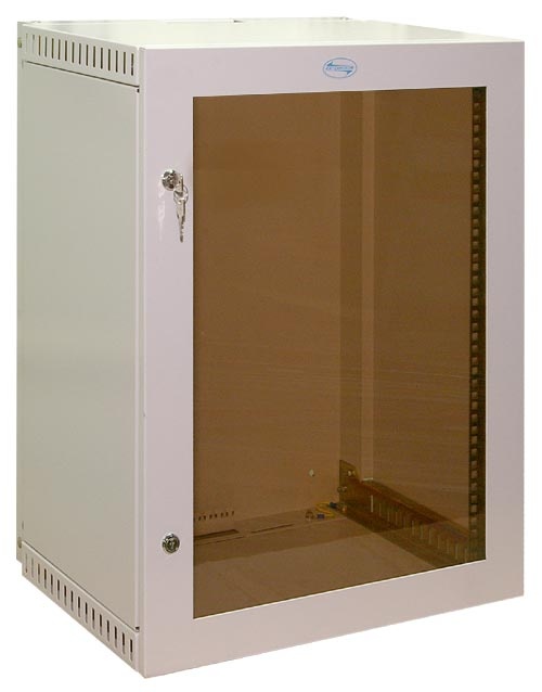 Шкаф настенный 19" 9U (450 х 560 х 600) дверь стекл. Ижтехноком