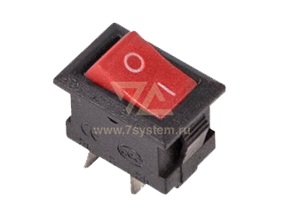 Выключатель KCD-6 красный (2с)