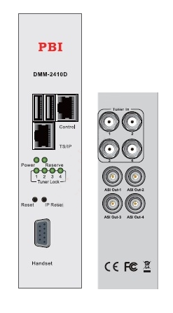 Ресивер счетверенный DMM-2410D-S2 PBI, IP, ASI выходы