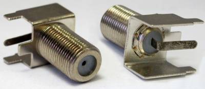 Разъем F(гнездо) на корпус короткое Rexant, угловое