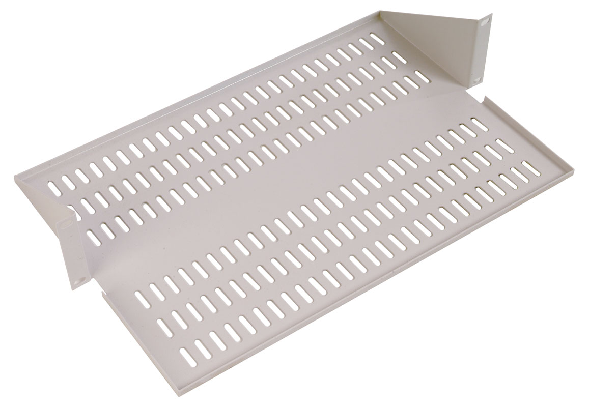 Полка перфорированная консольная 2U глубина 400 мм ЦМО, с центр. креплением