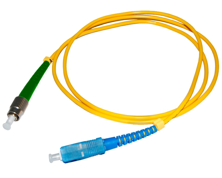 Патчкорд оптический FC/APC-SC/UPC SM, 1 м