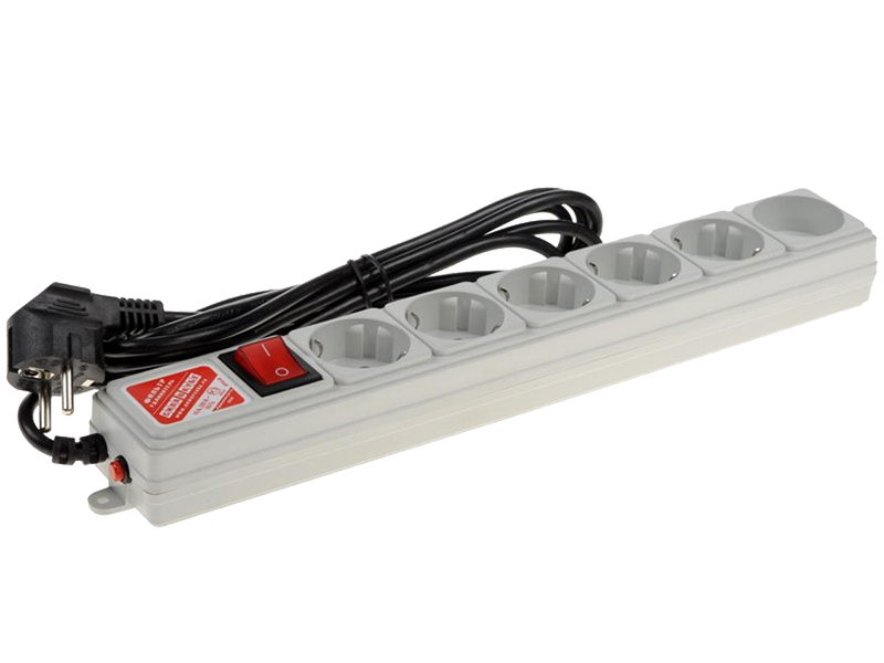 Фильтр сетевой Power Cube, 5 мест, 10 A, 5 м, белый