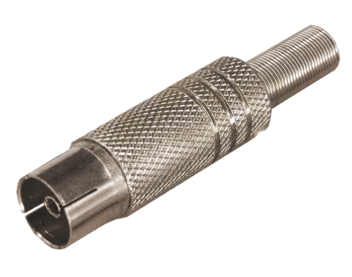 Разъем ТВ(гнездо) Никель Proconnect, с пружиной