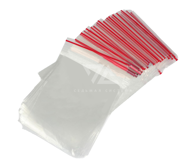 Пакеты с замком типа «Zip Lock» ПВД 7 х 10 см, 100 шт/упак