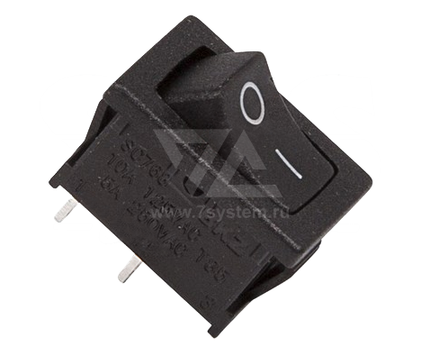 Выключатель SC-768 черный (2с)