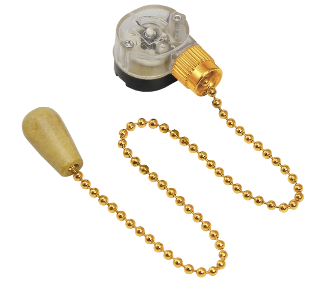 Выключатель для настенного светильника c деревянным наконечником GOLD Rexant, 270 мм