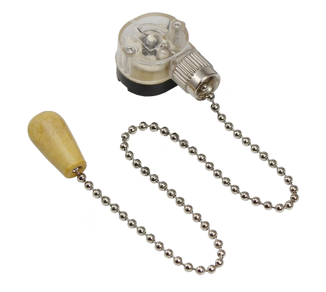 Выключатель для настенного светильника c деревянным наконечником SILVER Rexant, 270 мм