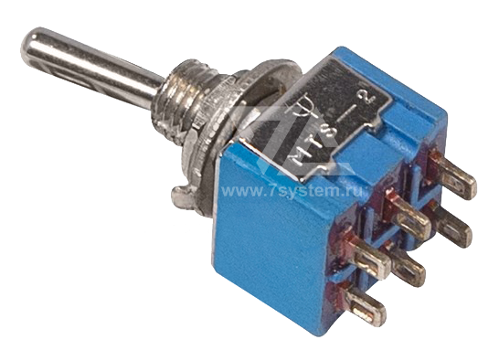 Тумблер 250V 3 А (6c) ON-ON (MTS-202)