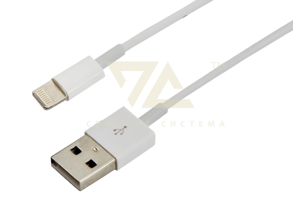 Кабель USB для iPhone 5/5S/5, белый, 1 м