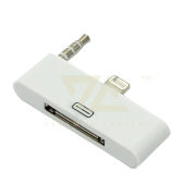 Переходник для iPhone 4 c 30 pin на 8 pin, белый - 