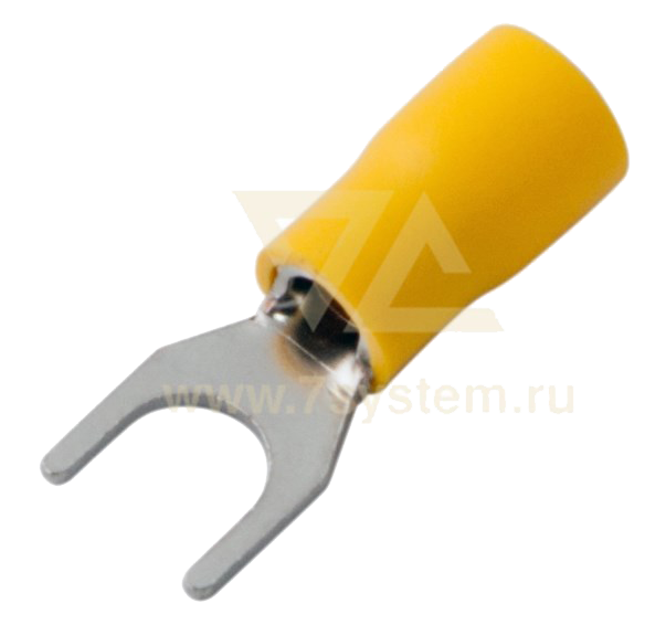 Наконечник изолированный вилочный VS5.5-6 Rexant, 100 шт/упак