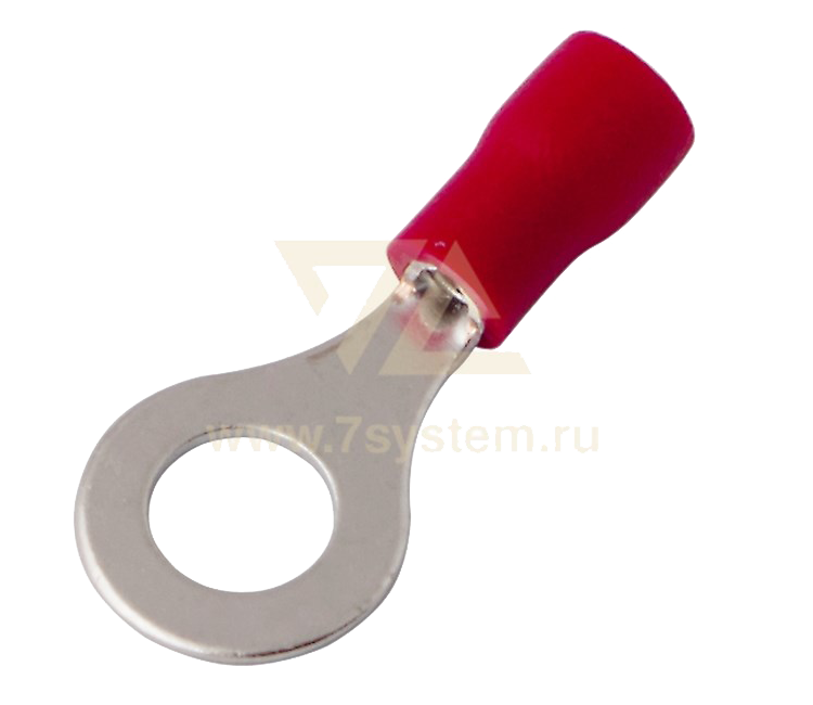 Наконечник изолированный кольцевой VR1.25-6 Rexant, 100 шт/упак