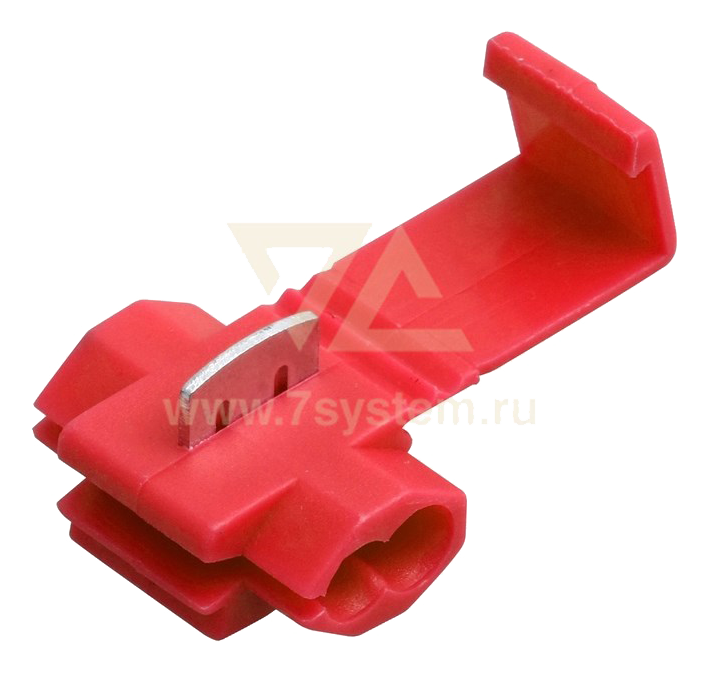 Ответвитель изолированный LT-215 Rexant, 0.5-1.0 мм2, красный, 100 шт/упак