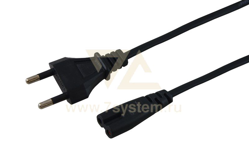 Шнур сетевой 2 x 0.5 мм Rexant, 3 м