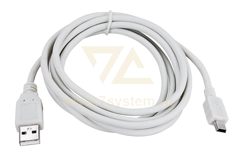 Шнур USB A(штекер) - Mini 5pin USB B(штекер) 5 мм Rexant, серый, 1.8 м