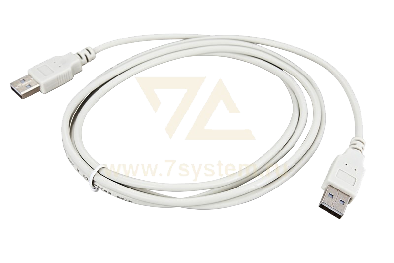 Шнур USB A(штекер) - USB A(штекер) 5 мм Rexant, серый, 3 м