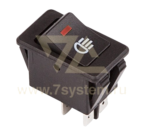 Выключатель 12V 35А c красной подсветкой