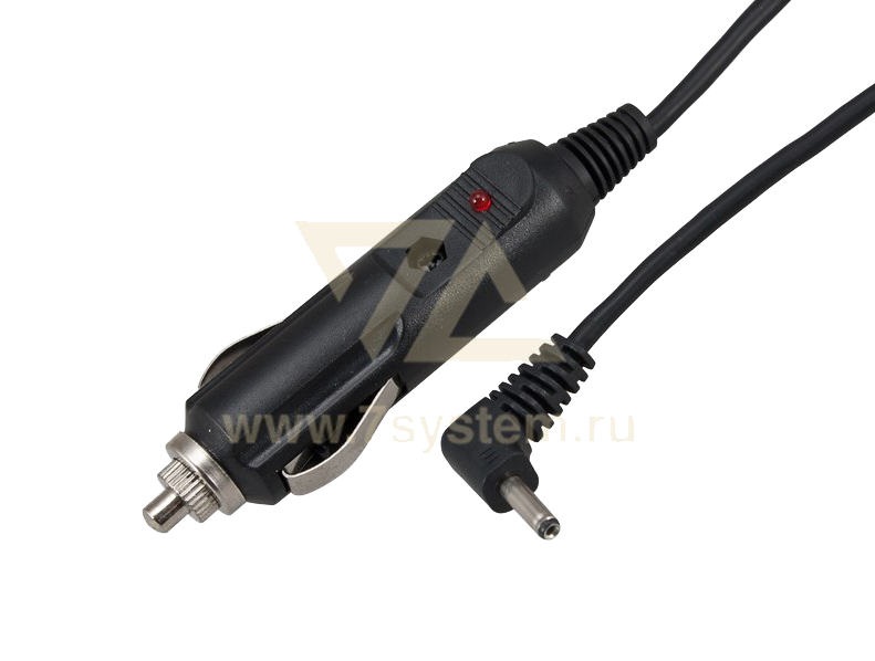 Автозарядка с индикатором 1.4 x 3.4 мм Rexant, угловой, шнур 1.5 м