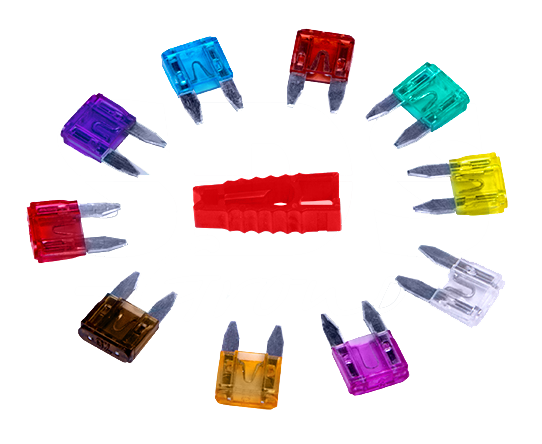 Набор предохранителей автомобильных "мини" Rexant