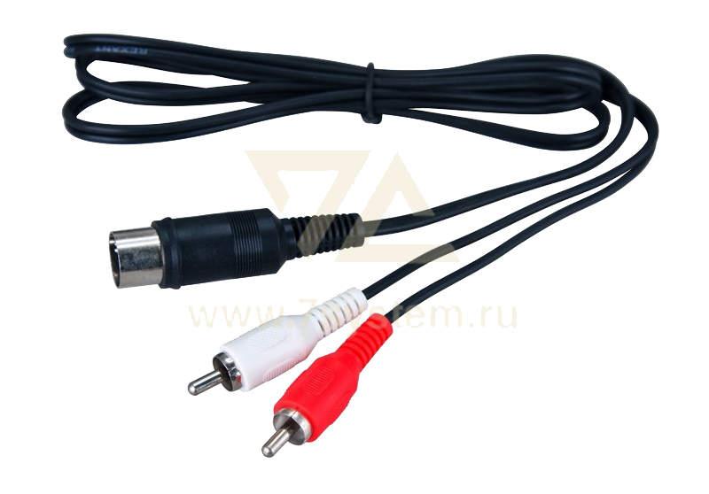 Шнур DIN 5pin - 2 RCA Plug Rexant, 1.2 м