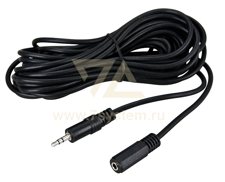 Шнур TRS(штекер) 3.5 мм - TRS(гнездо) 3.5 мм SILVER Rexant, 7 м