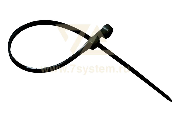 Хомут 100 мм x 3, 6 мм под винт, Rexant, черный, 100 шт