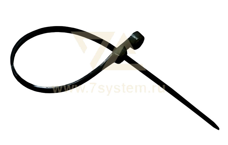 Хомут 150 мм x 3, 6 мм под винт, Rexant, черный, 100 шт