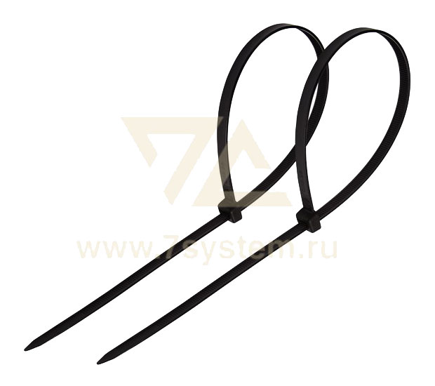 Хомут 150 мм x 3, 6 мм Rexant, черный, 100 шт