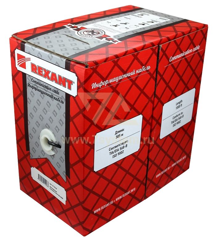 Кабель FTP 4PR 24AWG CAT5e Rexant, 305 м