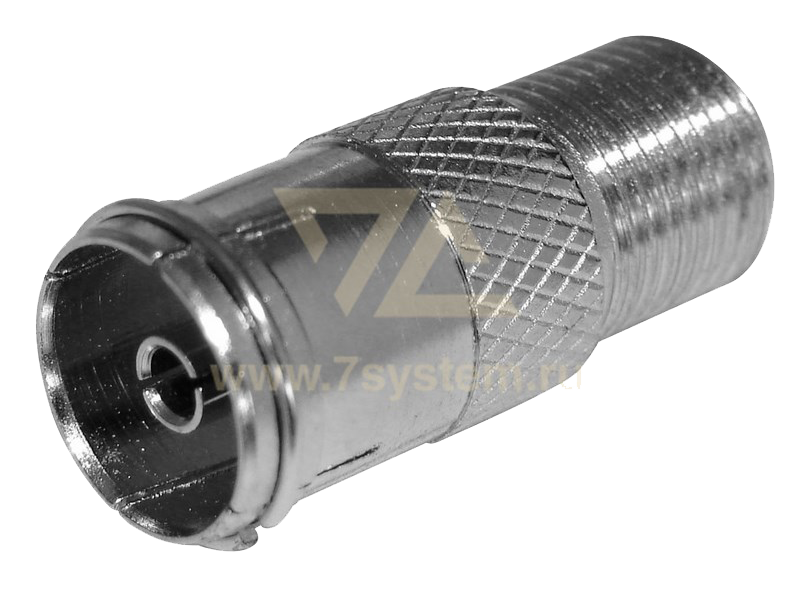 Переходник F(гнездо) - ТВ(гнездо) с кольцом Proconnect, 100 шт/упак