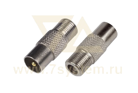 Переходник F(гнездо) - ТВ(штекер) Proconnect, 100 шт/упак