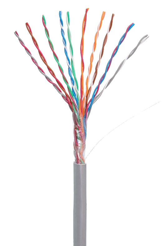 Кабель UTP 10PR 24AWG CAT5 Netlan, 305 м