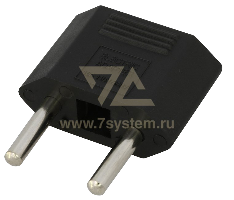 Переходник сетевой плоский "Тефаль" Rexant, черный