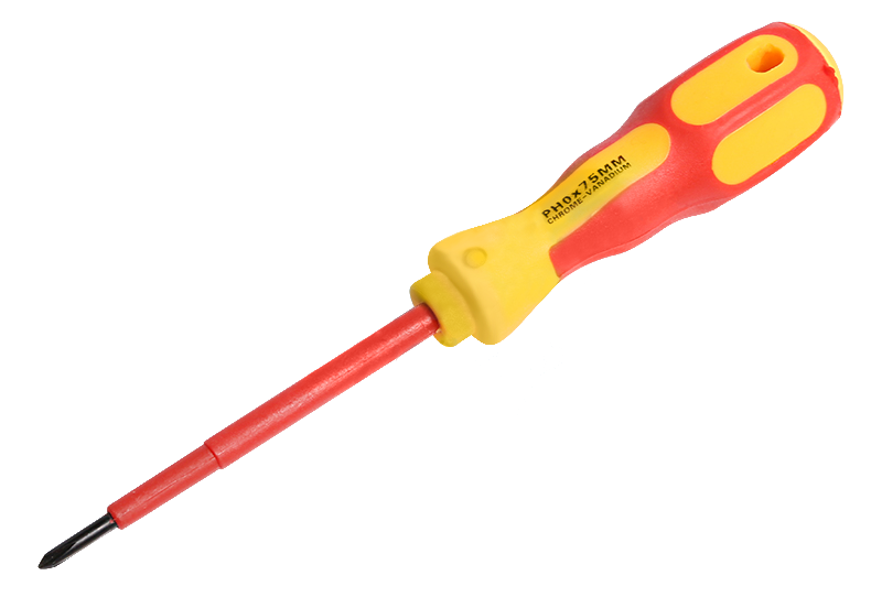 Отвертка "Электрика" PH0 x 75 мм Rexant