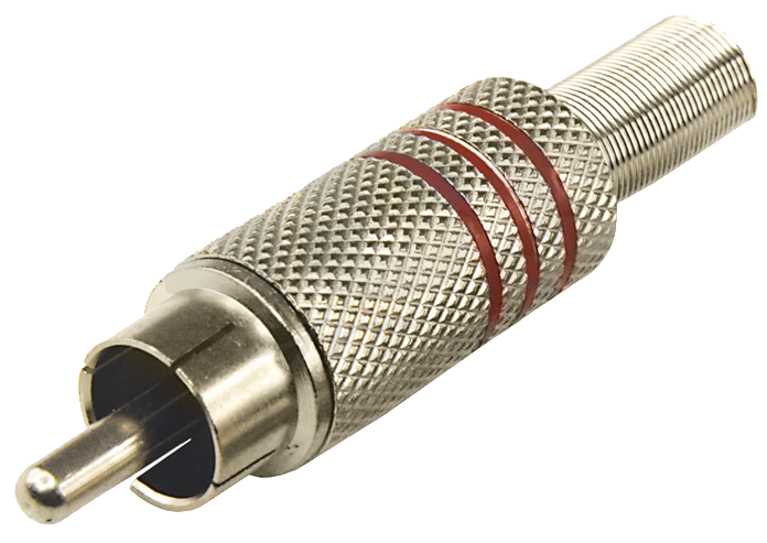 Разъем RCA(штекер) Proconnect, металл, под винт