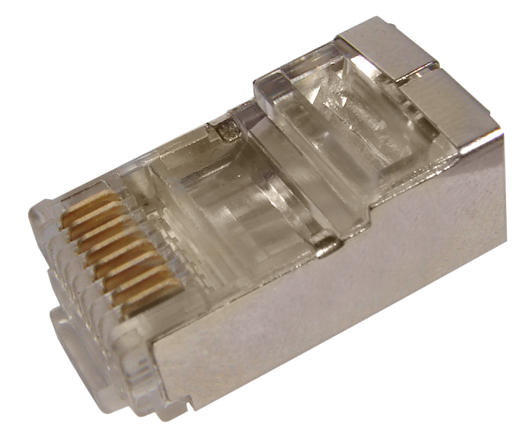 Разъем RJ45 8P8C экранированный CAT5e Rexant, 100 шт/упак