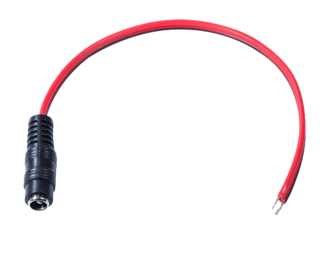 Разъем питания гнездо 2.1 х 5.5 Rexant, с проводом 20 см