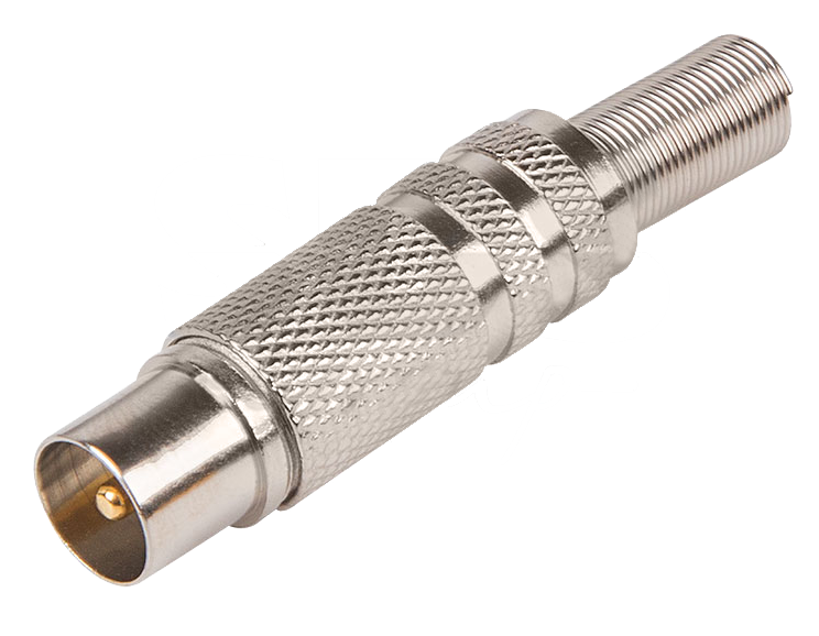 Разъем ТВ(штекер) Никель Proconnect, с пружиной