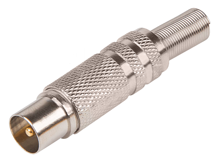 Разъем ТВ(штекер) Никель Rexant, с пружиной