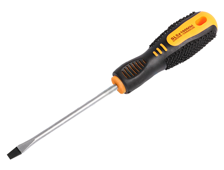 Отвертка SL5 x 100 мм, двухкомпонентная рукоятка Rexant