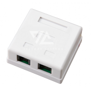 Розетка комбинированная накладная телефон. + комп. RJ-11+RJ-45 Rexant - 