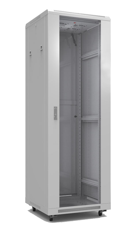 Шкаф напольный 19" 22U (1166 х 600 х 600) дверь стекл. Премиум