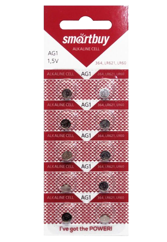 Элемент питания AG1-10B Smartbuy