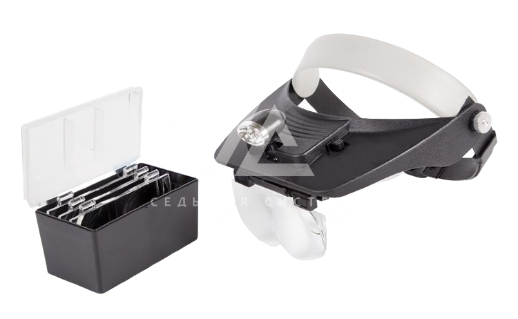 Бинокуляр монтажный 1.2x, 1.8x, 2.5x, 3.5x с 2хLED подсветкой Rexant